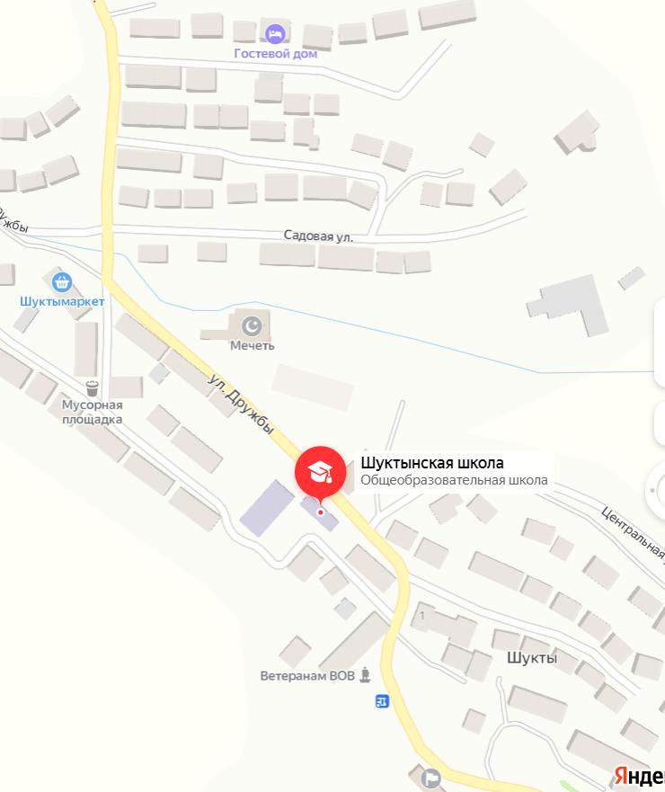 Схема маршрута детей в школу